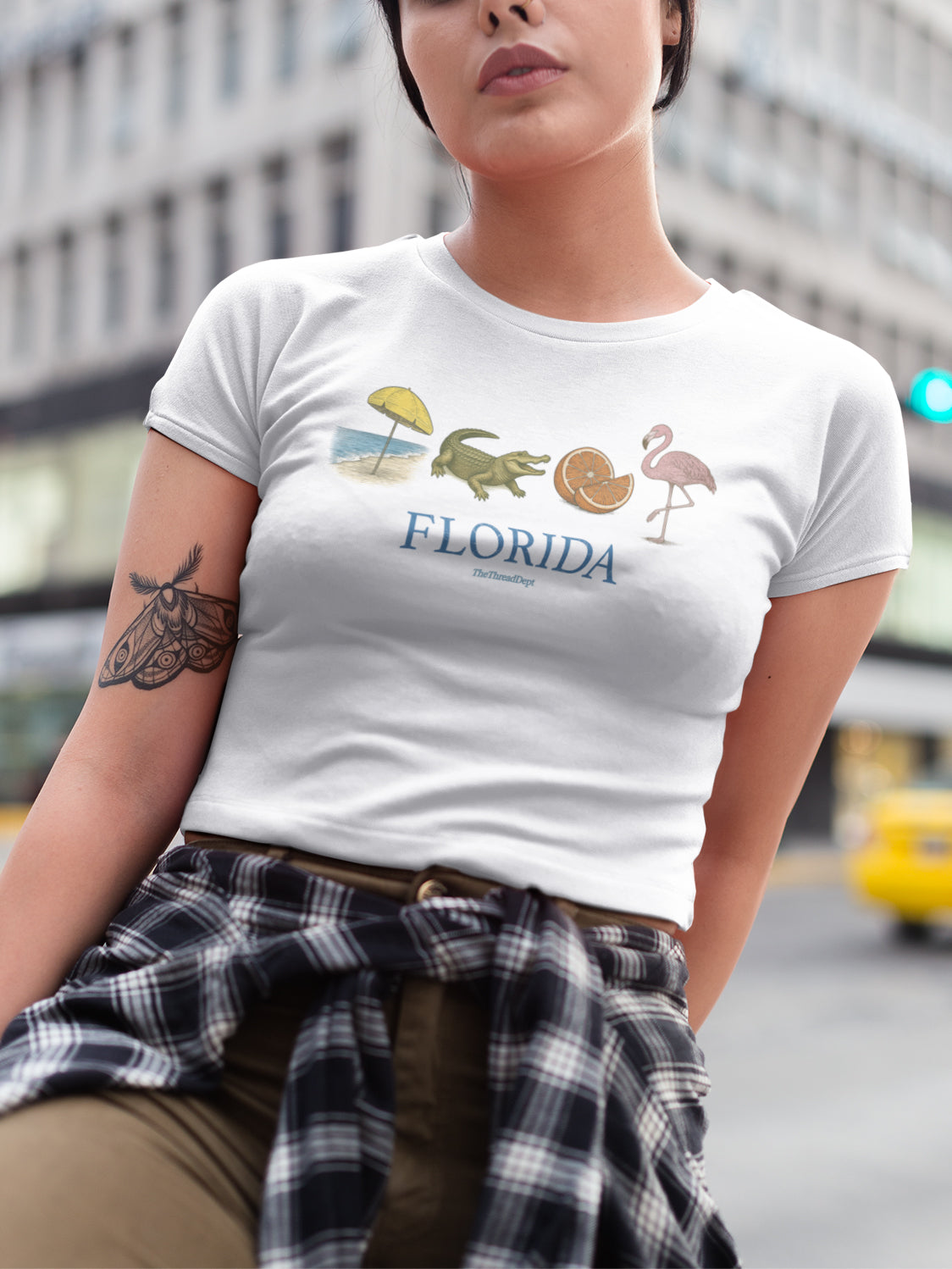 Florida Vintage Icons - Graphic Crop Tee