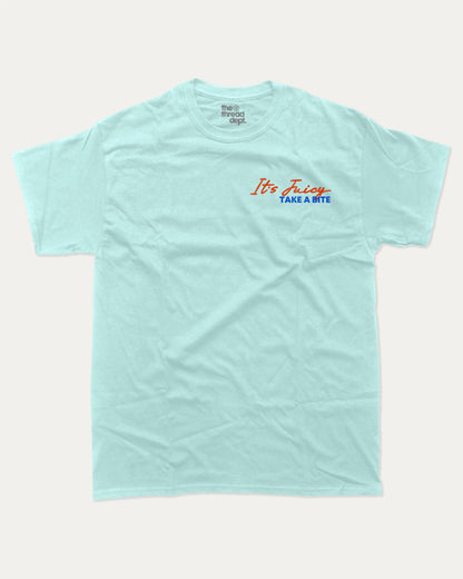 Hamburger graphic tee with bold and humorous print, Perfect Gift for Hamburger Lover, Craving tee, Food Graphic T shirt, funny and trendy graphic. Perfect for adults and gift-giving. Celadon shirt.