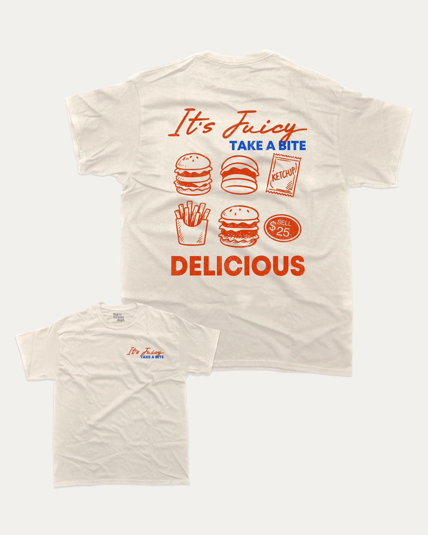 Hamburger graphic tee with bold and humorous print, Perfect Gift for Hamburger Lover, Craving tee, Food Graphic T shirt, funny and trendy graphic. Perfect for adults and gift-giving. Cream shirt.