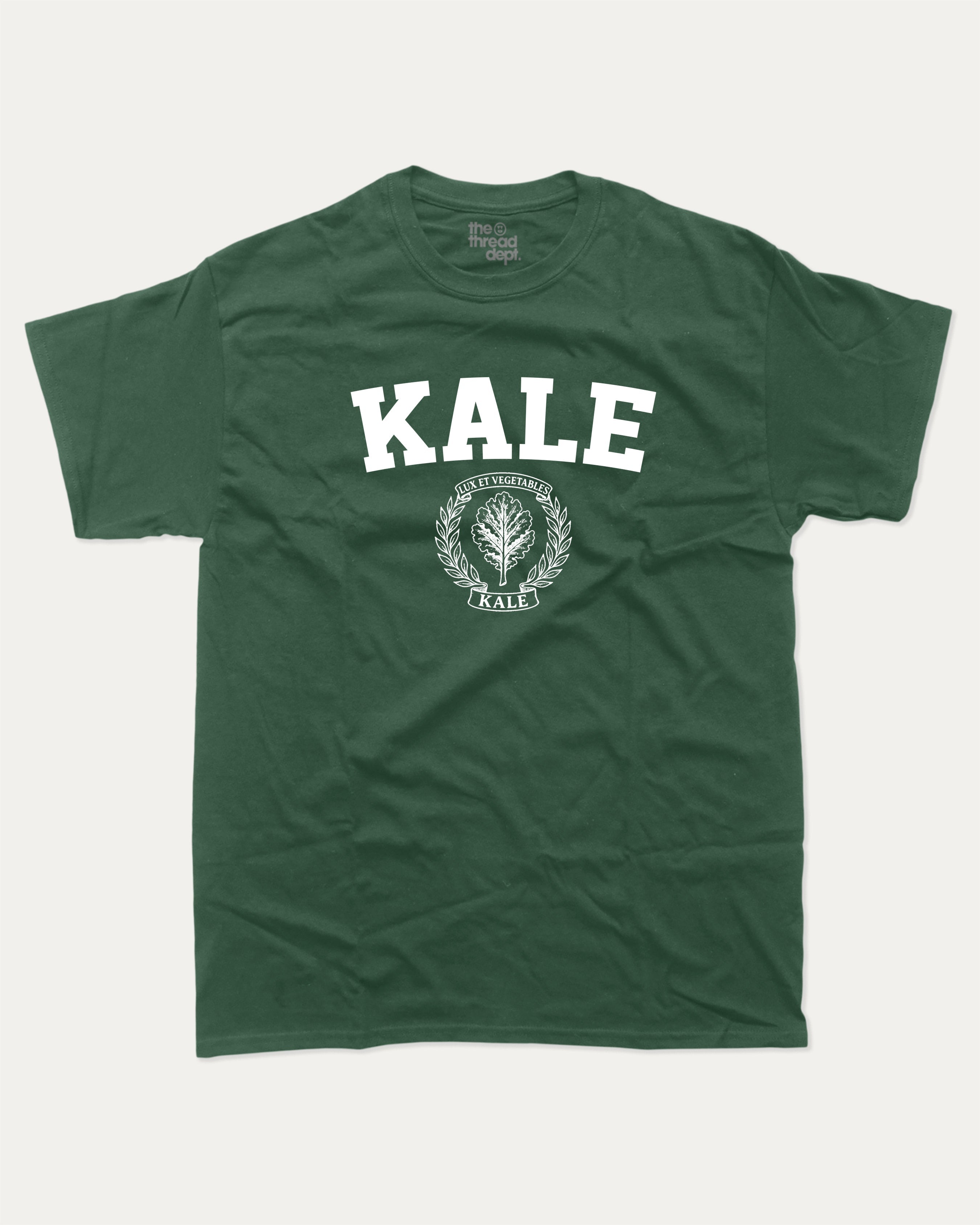 KALE University graphic t-shirt, Food T shirt, Food lover t shirt, Funny Food T shirt, . A must-have funny tee, trending meme shirt, unique gift idea. Forest.