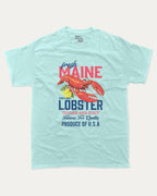 Maine Lobster graphic t-shirt, Lobster Graphic T shirt, Maine Graphic T shirt, Retro Graphic T shirt, T shirt for Food Lover, A must-have funny tee, trending meme shirt, unique gift idea. Celadon.