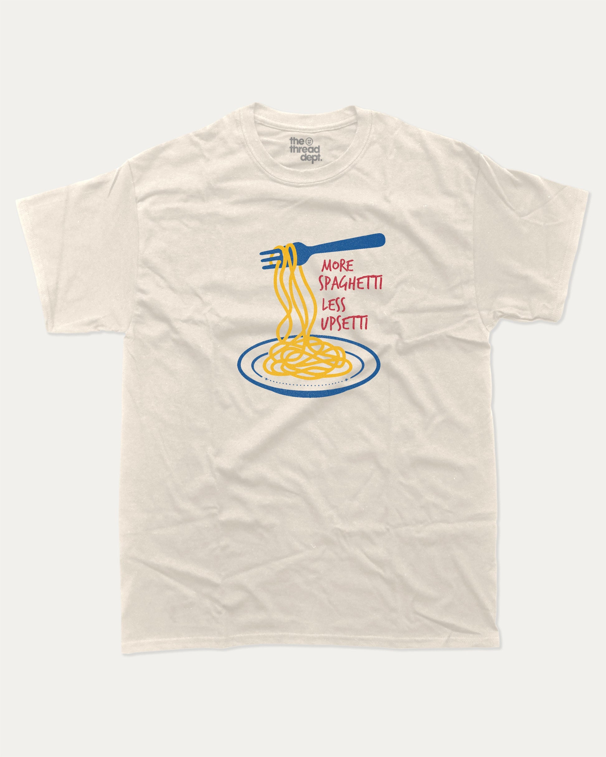 More Spaghetti graphic crop tee, Food Lovers T shirt, Food Graphic T shirt, Pizza Graphic T shirt, Pasta Graphic T shirt, Spaghetti Graphic T shirt, A must-have funny tee, trending meme shirt, unique gift idea. Cream.