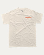 Organica graphic tee with orgarnic lover graphic, funny and trendy graphic. Perfect for adults and gift-giving. Cream shirt.
