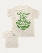Pho Sure Hangover Club graphic tee with bold and humorous print, Perfect Gift for Pho Lover, Food Graphic T shirt,  funny and trendy graphic. Perfect for adults and gift-giving. Cream shirt.