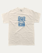 Royale with Cheese graphic tee with bold and humorous print, funny and trendy graphic. Perfect Gift for Food Lover, Cheese Burger Graphic T shirt, Craving Graphic T shirt, Snack Graphic T shirt,  Perfect for adults and gift-giving. Cream shirt.