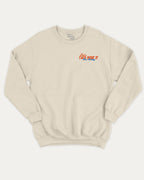 Taco bout it graphic sweatshirt with bold and humorous print, Perfect Gift for Taco Lovers, Taco Graphic T shirt, Vintage Taco T shirt, Vintage Taco Back Print T shirt, warm and cozy graphic for everyday wear. Perfect for adults and gift-giving. Natural pullover.