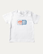 Tinned Sardines graphic tee with retro vintage sardines print, funny and trendy graphic. Perfect for adults and gift-giving. White shirt.
