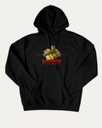 Traditional Pickles graphic hoodie with funny and trendy artwork, casual streetwear with bold personality. Great for adults and gifting. Black hoodie.