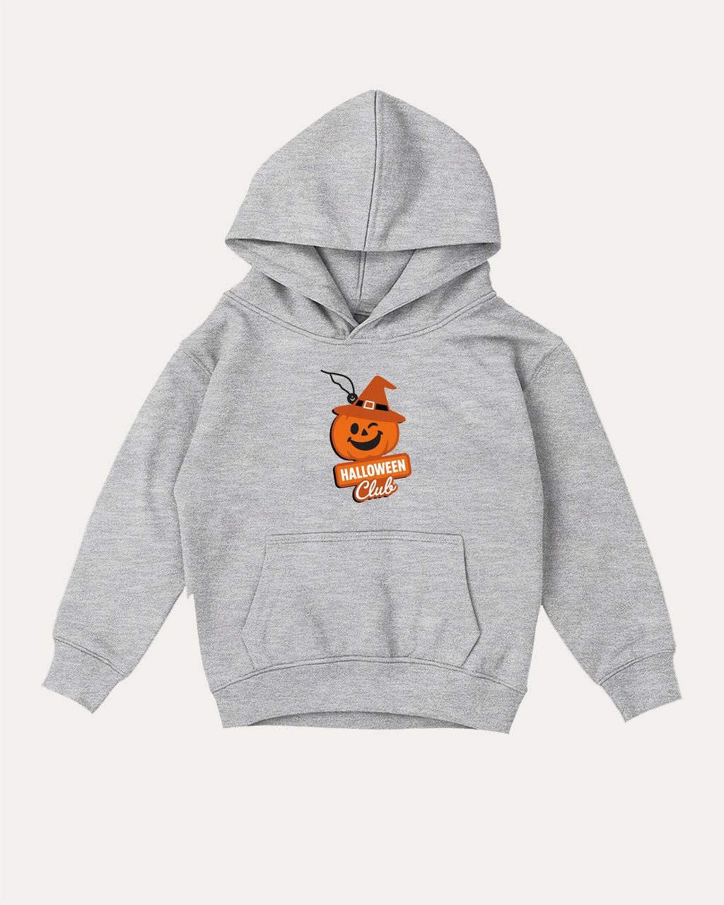 Halloween Club Freshener kids graphic hoodie with cozy fit and fun design, perfect for school, play, and gifting. Heather Grey kids sweater.