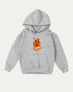 Halloween Club Freshener kids graphic hoodie with cozy fit and fun design, perfect for school, play, and gifting. Heather Grey kids sweater.