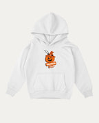 Halloween Club Freshener kids graphic hoodie with cozy fit and fun design, perfect for school, play, and gifting. White kids sweater.