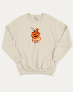 Halloween Club Freshener graphic pullover with funny and cute print, funny and vintage graphic for everyday wear. Perfect funny Halloween gifts for friends and family. Natural pullover.