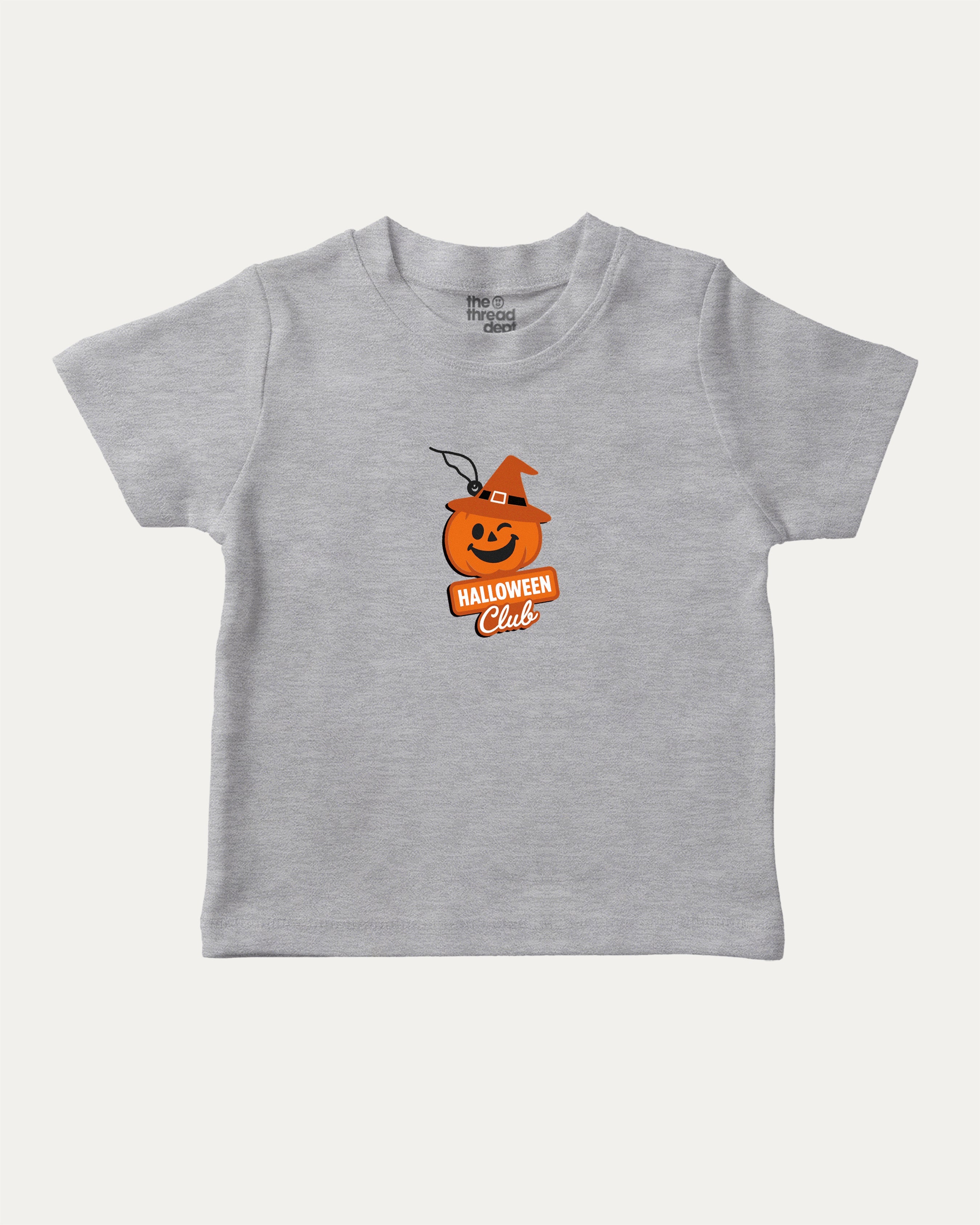Halloween Club Freshener graphic t-shirt with bold and humorous print, funny and trendy graphic. Perfect funny Halloween gifts for friends and family. Heather Grey shirt.