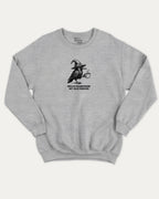 Hello Darkness My Old Friend graphic sweatshirt with bold and humorous print, Perfect Gift for Halloween Day, Halloween Graphic T shirt, warm and cozy graphic for everyday wear. Perfect for adults and gift-giving. Heather Grey pullover.