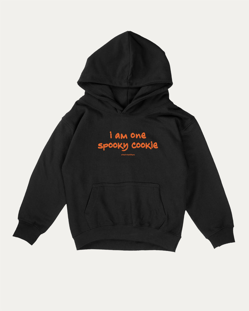 I am one spooky cookie kids graphic hoodie with cozy fit and fun design, perfect for school, play, and gifting. Black kids sweater.