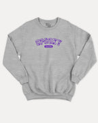 Spooky Season graphic sweatshirt with bold and humorous print, Perfect Gift for Halloween Day, Halloween Graphic T shirt, T shirt for celebrating Halloween Day, warm and cozy graphic for everyday wear. Perfect for adults and gift-giving. Heather Grey pullover.
