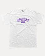 Spooky Season graphic tee with bold and humorous print, Perfect Gift for Halloween Day, Halloween Graphic T shirt, T shirt for celebrating Halloween Day, funny and trendy graphic. Perfect for adults and gift-giving. White shirt.