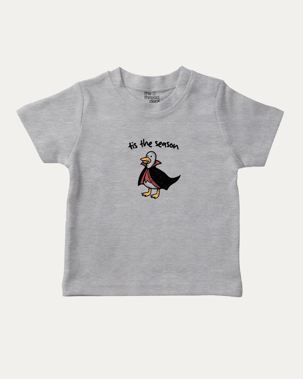 Tis The Season graphic tee with bold and humorous print, funny and trendy graphic. Perfect for adults and gift-giving. Heather Grey shirt.