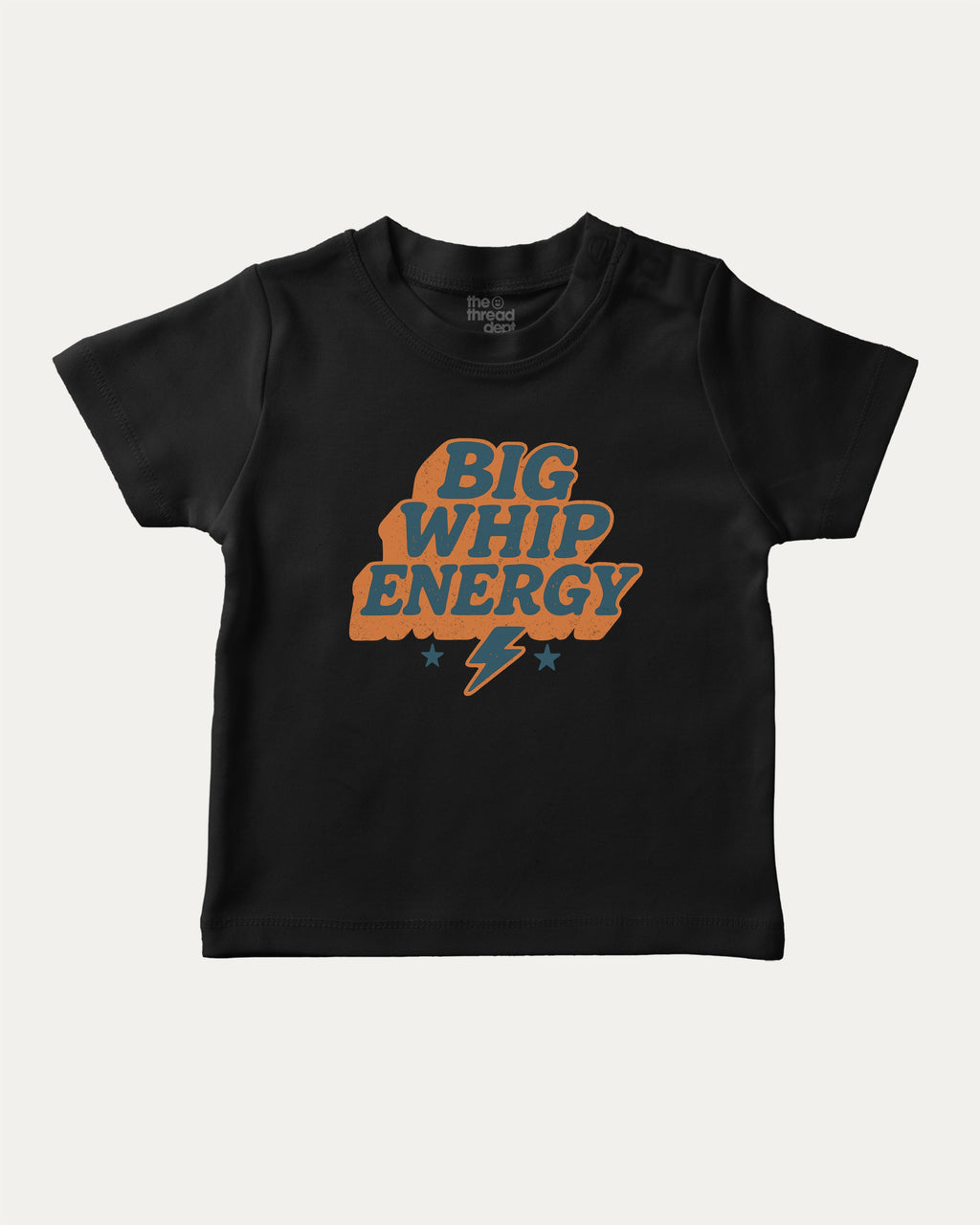 Big Whip Energy graphic tee with bold and humorous print, funny and trendy graphic. Perfect for adults and gift-giving. Black shirt.