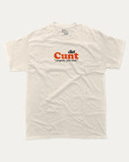 Diet Cunt graphic tee with bold and humorous print, funny and trendy graphic. Food Lover Graphic T shirt, Food T shirt, Perfect for adults and gift-giving. Cream shirt.