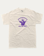 Disappointments all of you graphic tee with bold and humorous print, funny and trendy graphic. Perfect for adults and gift-giving. Cream shirt.