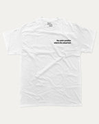 Hey Quick Question What In The Actual Fuck graphic tee with bold and humorous print, funny and trendy graphic. Perfect for adults and gift-giving. White shirt.