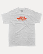 Hot and kind hearted degenerate graphic tee with bold and humorous print, funny and trendy graphic. Perfect for adults and gift-giving. Ash Grey shirt.