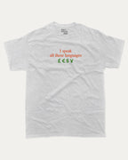 I speak all these languages graphic tee with bold and humorous print, Funny Pun Graphic T shirt, Pun Graphic T shirt, funny and trendy graphic. Perfect for adults and gift-giving. Ash Grey shirt.