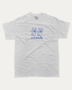 Just Be Kind graphic tee with bold and humorous print, funny and trendy graphic. Perfect for adults and gift-giving. Ash Grey shirt.