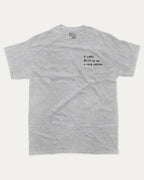 Nice Person graphic tee with bold and humorous print, funny and trendy graphic. Perfect for adults and gift-giving. Heather Grey shirt.