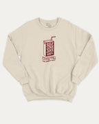 Self Love Juice graphic sweatshirt with bold and humorous print, warm and cozy graphic for everyday wear. Perfect for adults and gift-giving. Natural pullover.