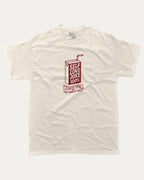Self Love Juice graphic tee with bold and humorous print, funny and trendy graphic. Perfect for adults and gift-giving. Cream shirt.