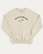 Time For My Little Treat graphic sweatshirt bold statements print, warm and cozy graphic for everyday wear. Perfect for friends and family and gift-giving. Natural pullover.
