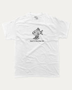 Well if the shoe fish graphic tee with bold and humorous print, funny and trendy graphic. Funny Animal Graphic T shirt, Pun Animal T shirt, Funny Pun Graphic T shirt,  Perfect for adults and gift-giving. White shirt.