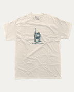 What The Fuck Over graphic tee with bold and humorous print, funny and trendy graphic. Perfect for adults and gift-giving. Cream shirt.