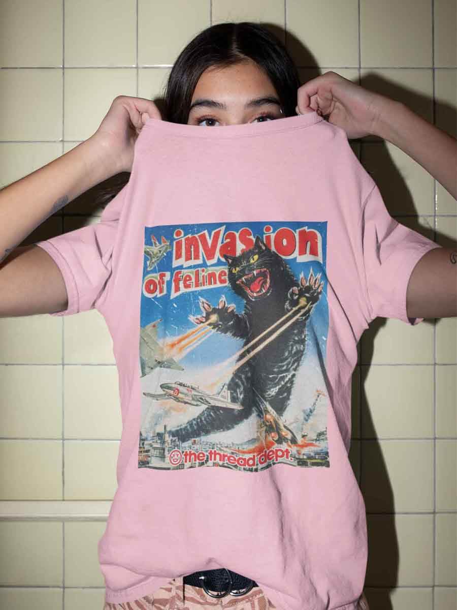 Invasion Of Feline - Graphic Tee - TheThreadDept