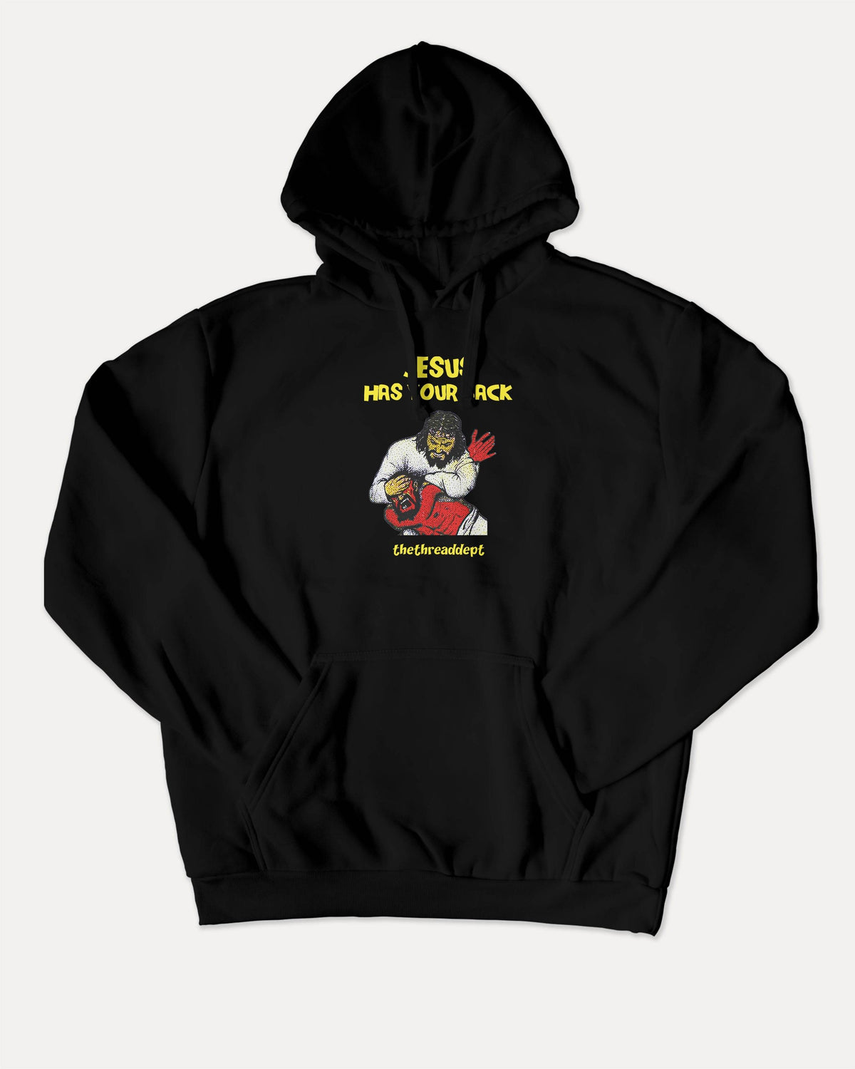 Jesus Has Your Back - Graphic Hoodie - TheThreadDept