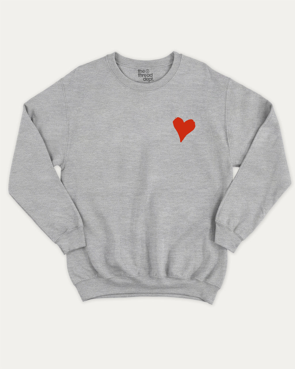 It's ok to fall in love with me graphic sweatshirt with bold and humorous print, Valentine Day Graphic T shirt, Perfect Gift for Valentine's Day, warm and cozy graphic for everyday wear. Perfect for adults and gift-giving. Heather Grey pullover.