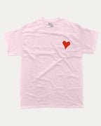 It's ok to fall in love with me graphic tee with bold and humorous print, Valentine Day Graphic T shirt, Perfect Gift for Valentine's Day, funny and trendy graphic. Perfect for adults and gift-giving. Pink shirt.