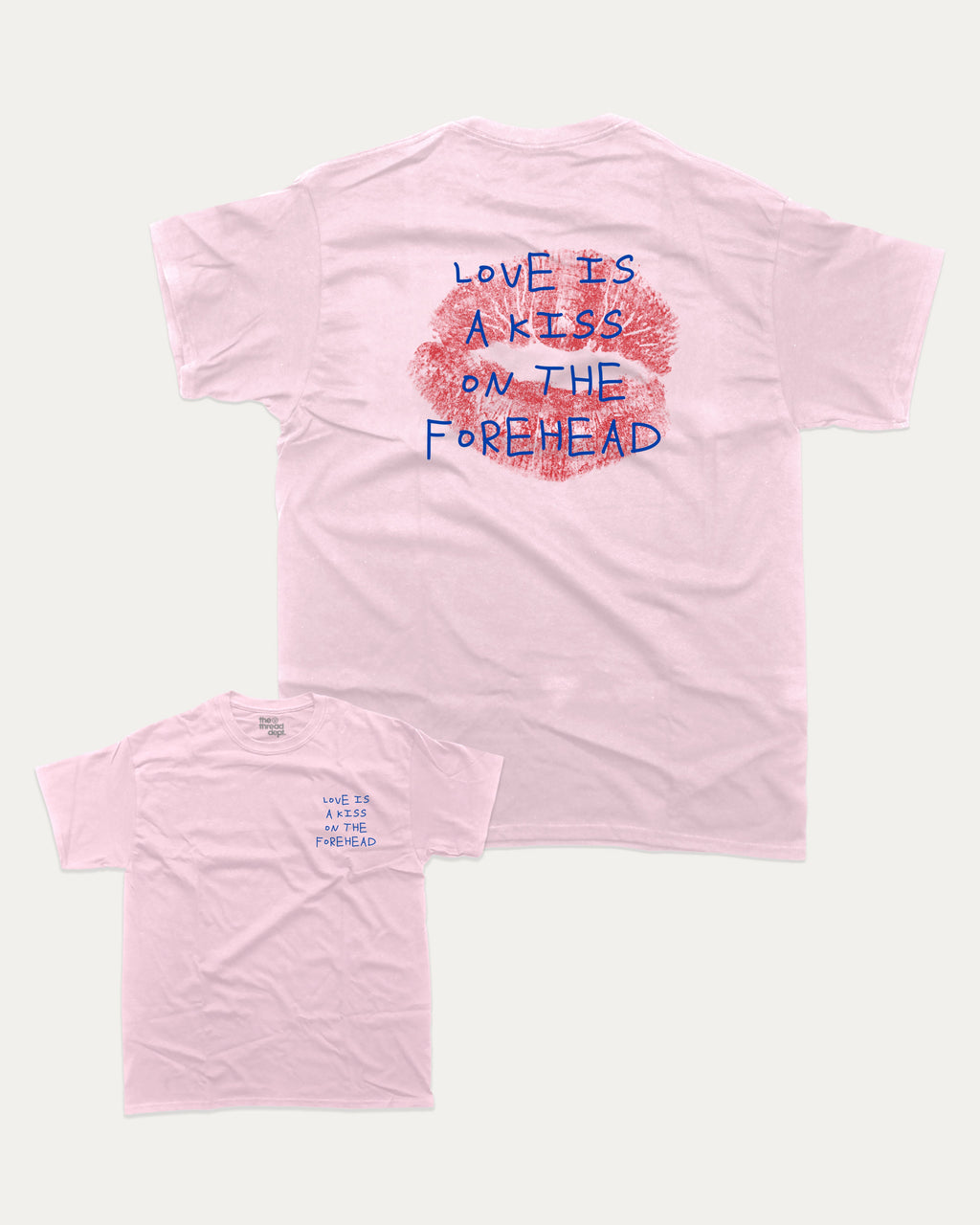 Love is a graphic tee with bold and humorous print, funny and trendy graphic. Perfect for adults and gift-giving. Cream shirt.