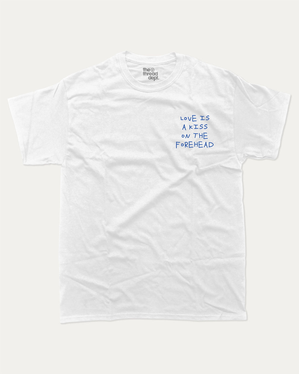 Love is a graphic tee with bold and humorous print, funny and trendy graphic. Perfect for adults and gift-giving. White shirt.