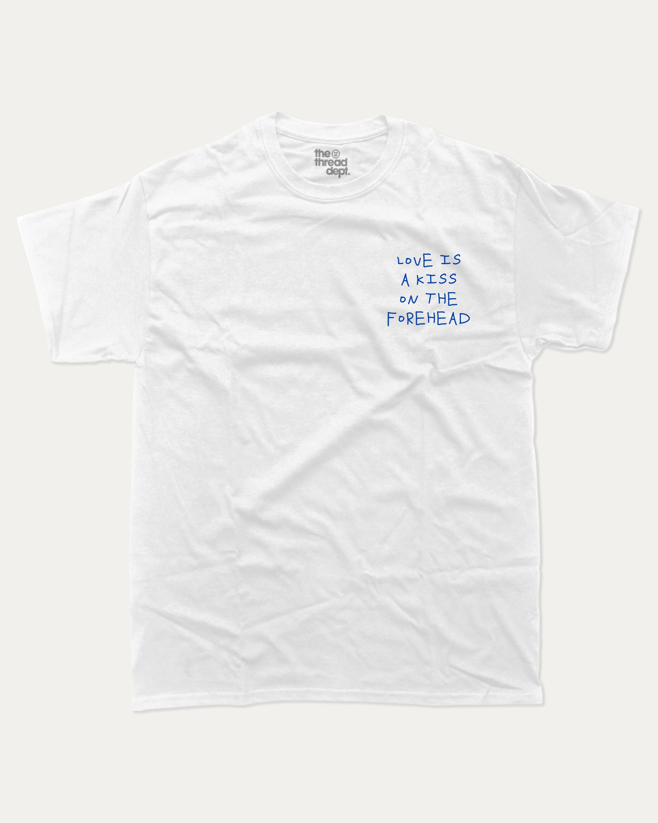 Love is a graphic tee with bold and humorous print, funny and trendy graphic. Perfect for adults and gift-giving. White shirt.