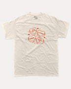 Sarcastic Candy Hearts graphic tee with funny valentine print, trendy love graphic. Perfect for Valentine's Day gift-giving. Cream shirt.