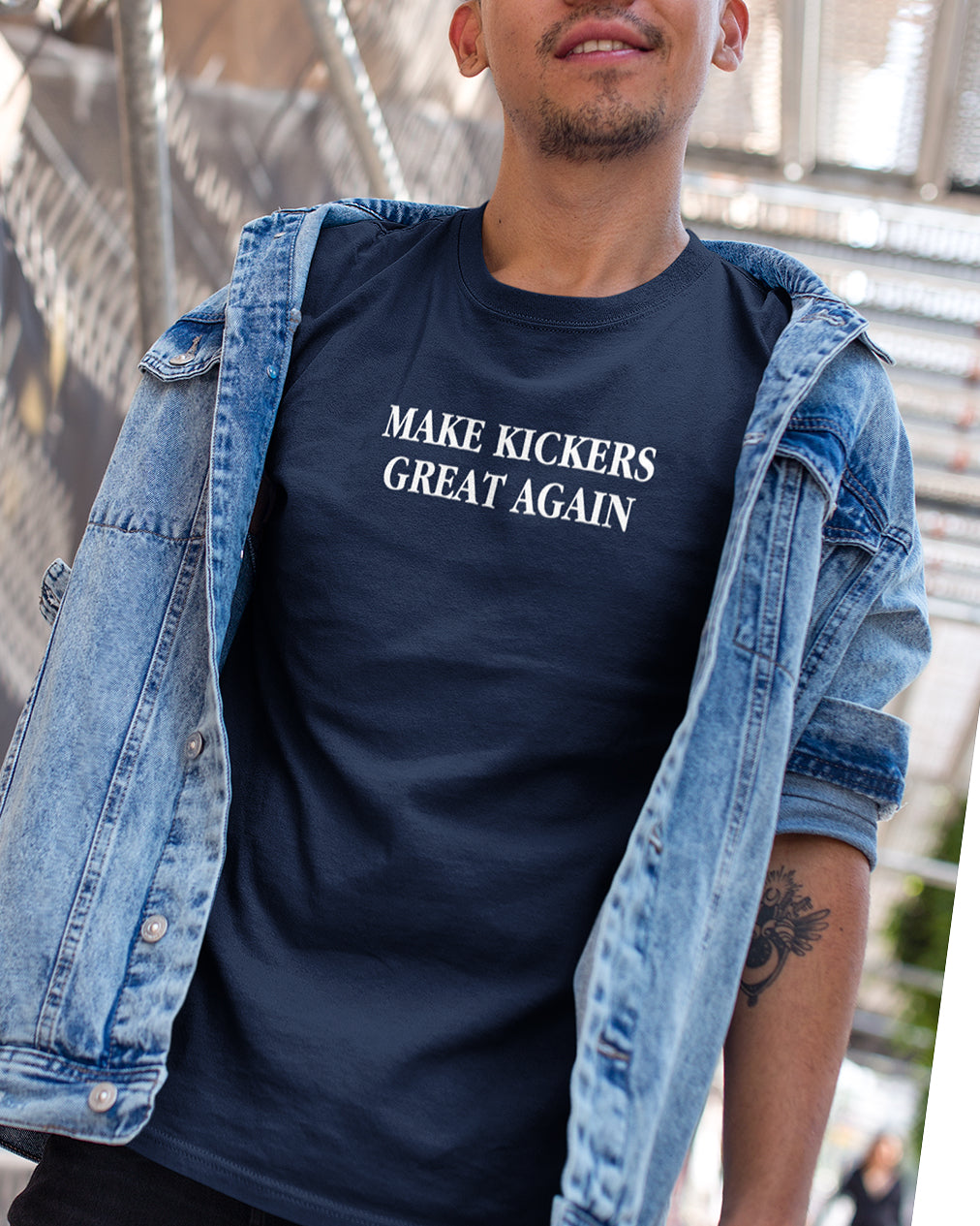 Make Kickers Great Again graphic t-shirts.