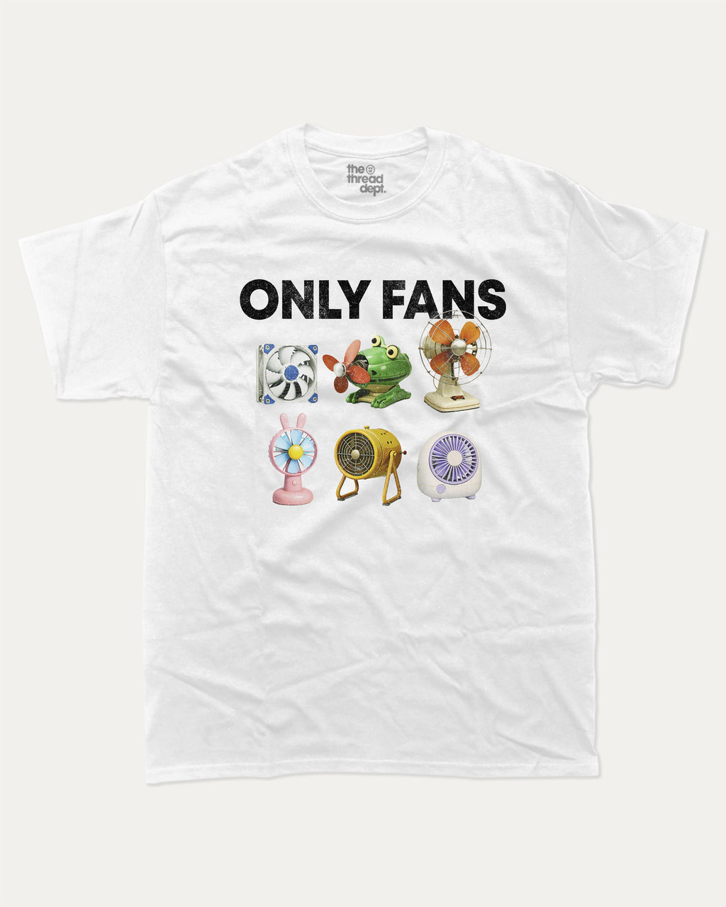 Only Fans graphic tee with bold and humorous print, Funny Meme Graphic T shirt, funny and trendy graphic. Perfect for adults and gift-giving. White shirt.