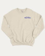 If It's Nice Play it Twice graphic sweatshirt with cute and funny DJ cat music print, warm and cozy graphic for everyday wear. Perfect for adults and gift-giving. Natural pullover.