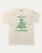 On the way to get my shit together - Graphic Tee - TheThreadDept - Funny Graphic T shirts Animal T shirt Funny Humorous Graphic Tee Cowboy T shirt Texas T shirt Cream