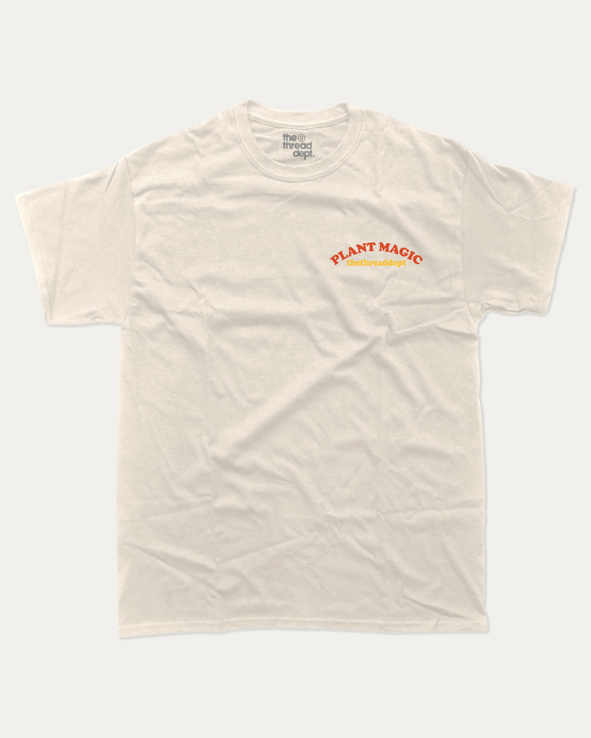 Plant Magic - Graphic Tee - TheThreadDept Front and Back Tee Front and Back Graphic T shirt Retro Graphic Tee Cream Front