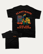 Plant Magic - Graphic Tee - TheThreadDept Front and Back Tee Front and Back Graphic T shirt Retro Graphic Tee Black Back