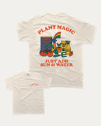 Plant Magic - Graphic Tee - TheThreadDept Front and Back Tee Front and Back Graphic T shirt Retro Graphic Tee Cream Back